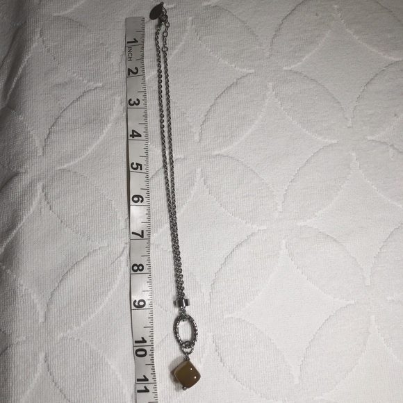 Abraxas silver toned necklace with gold coloured pendant, new without tags - Picture 3 of 3